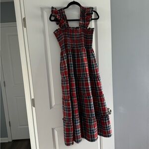 Tartan Ellie Nap Dress HILL HOUSE